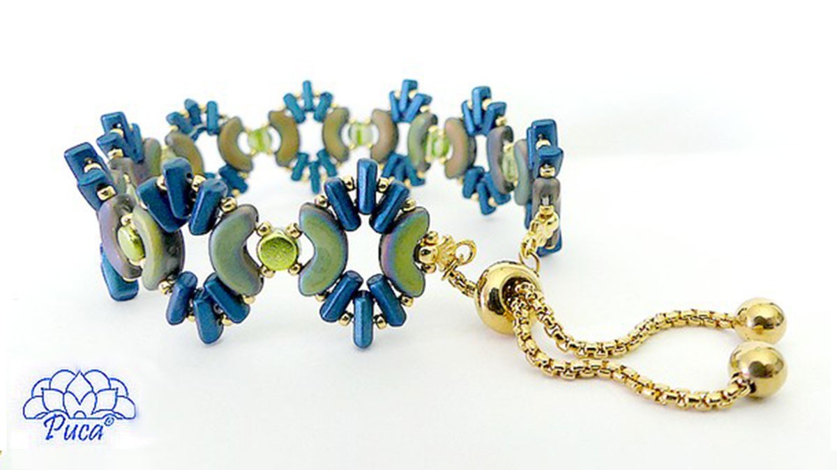 Schéma Bracelet et bague Indra par Puca® Schéma Bracelet et bague Indra par Puca®