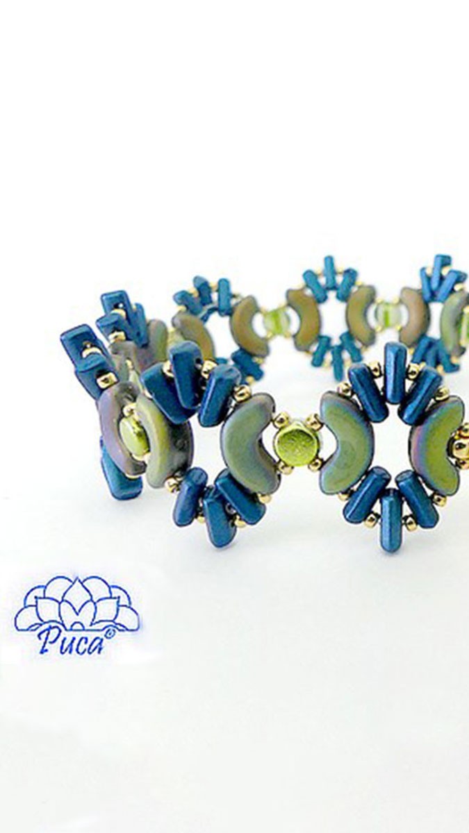 Schéma Bracelet et bague Indra par Puca® Schéma Bracelet et bague Indra par Puca®