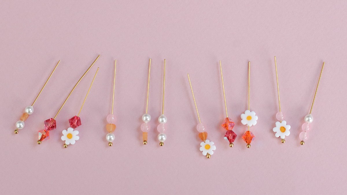 Collier d'été en cordon avec breloques : Etape 1