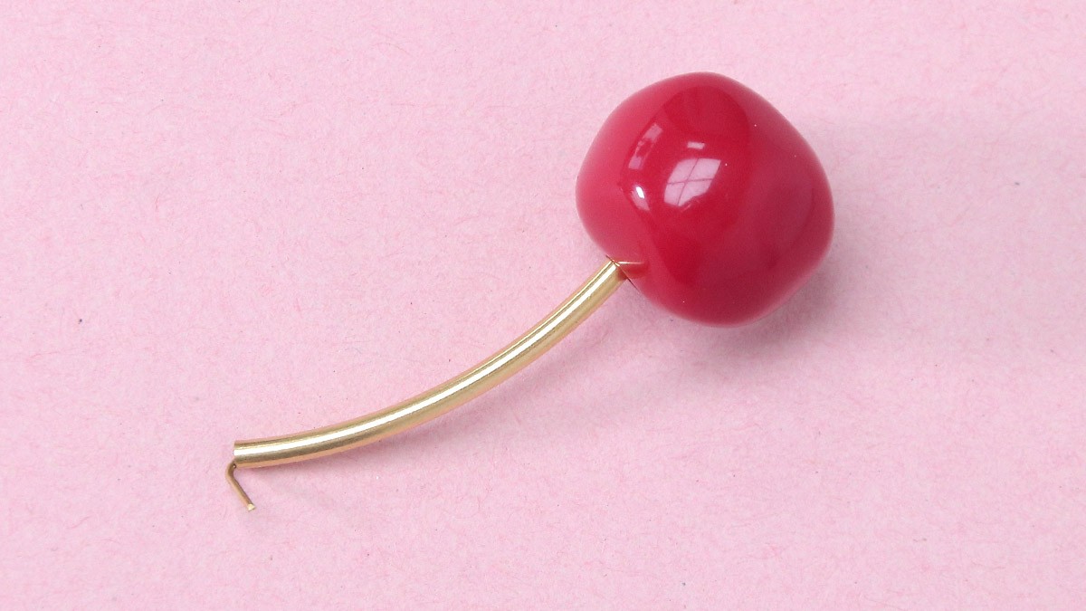 Boucles d'oreilles Cerise en perles faciles : Etape 2 Boucles d'oreilles Cerise en perles faciles : Etape 2