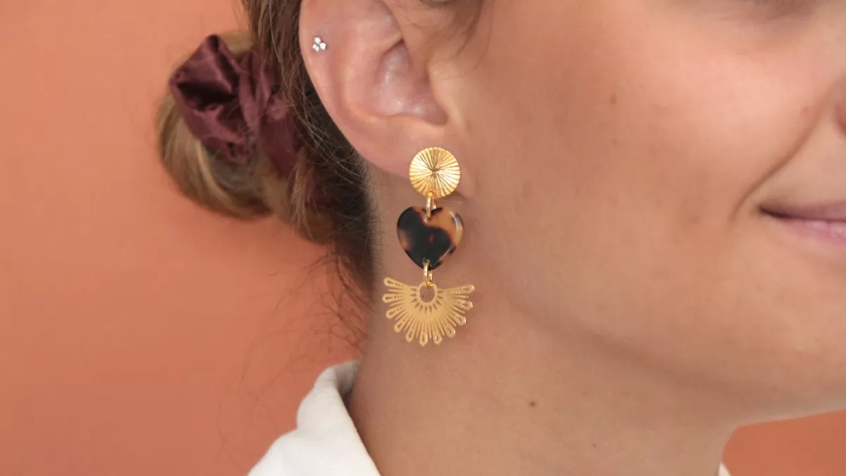Boucles d'oreilles autocollantes fée - Souza