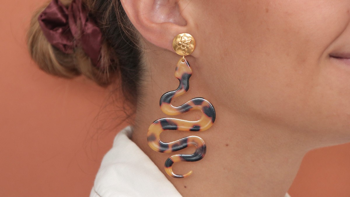 Boucles d'oreilles Imprimé Léopard : Etape 2