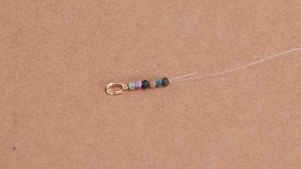 Tuto collier pierres naturelles et breloque coeur : Etape 3 Tuto collier pierres naturelles et breloque coeur : Etape 3