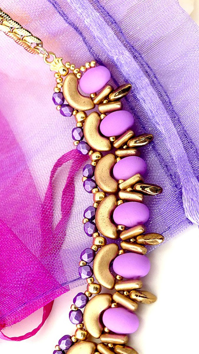 Schéma Collier Samy avec perles Samos par Puca®