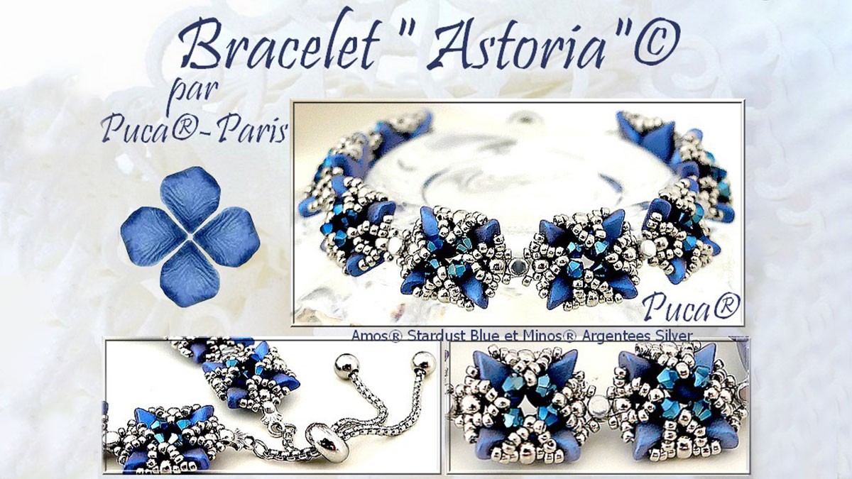 Bracelet Astoria avec perles Amos par Puca®