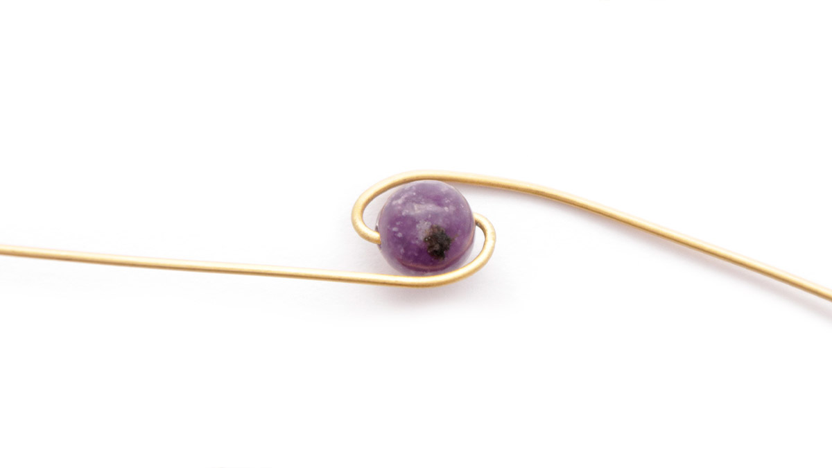 Bague Aigue-Marine en fil Métallique : Etape 3