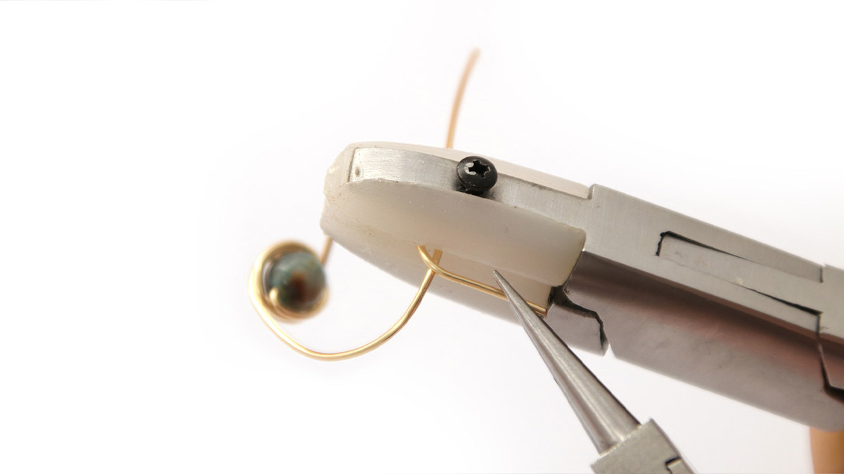 Bague Aigue-Marine en fil Métallique : Etape 6