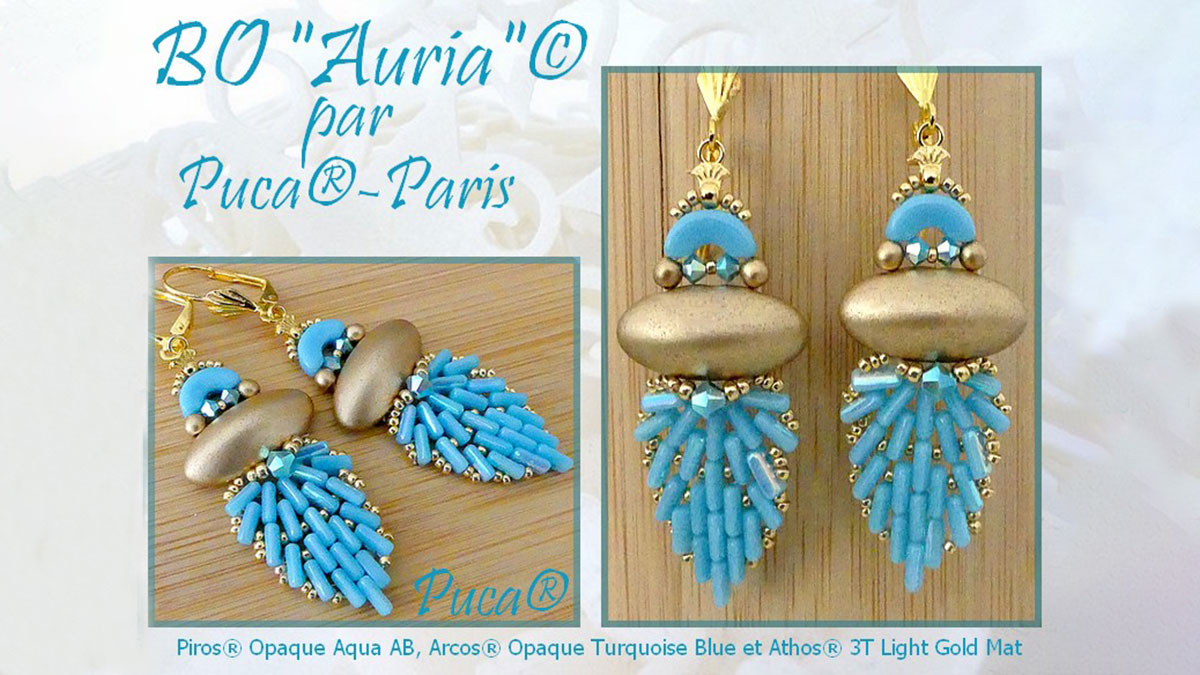 Schéma Boucles d'oreilles Auria par Puca® Schéma Boucles d'oreilles Auria par Puca®