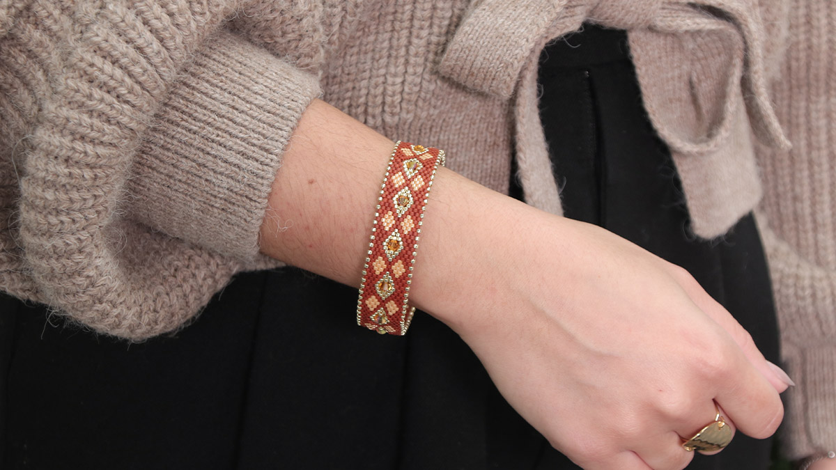 Schéma Bracelet en perles Toho Aiko en Peyote Circulaire Schéma Bracelet en perles Toho Aiko en Peyote Circulaire