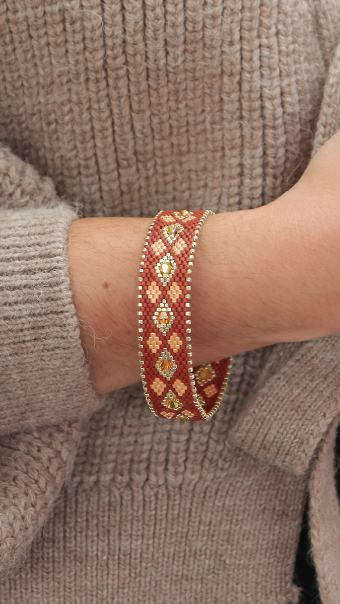 Schéma Bracelet en perles Toho Aiko en Peyote Circulaire Schéma Bracelet en perles Toho Aiko en Peyote Circulaire