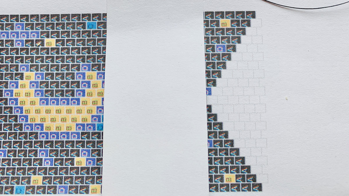 Bracelet peyote impair avec embouts de tissage Perles & Co : Etape 2