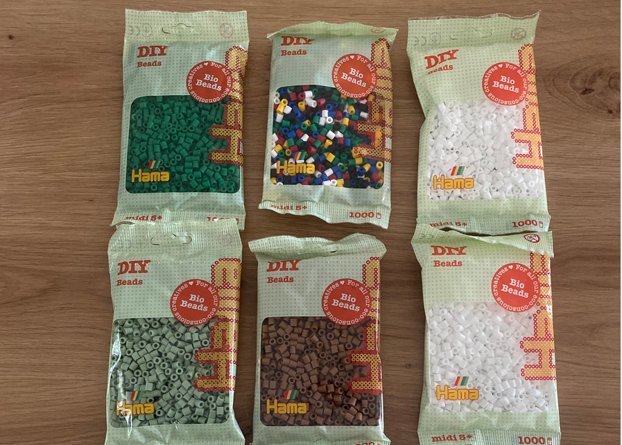 Décorations de Noël en perles Hama BIO : Etape 1