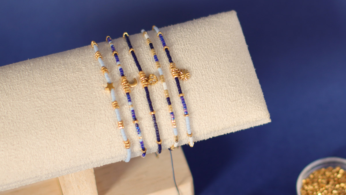 Bracelet En Perles Occasion - Modèle 126-47/A0-56/2, Sans Marque, Bijou Vintage Ou Ethnique