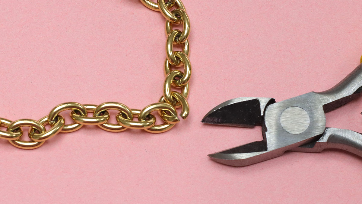 Bijou de Sac chaîne porte-clés et breloques : Etape 1