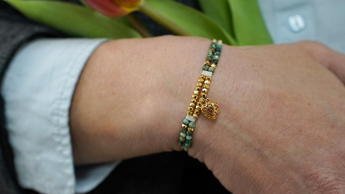 Bracelet Réglable En Perles Bleues Tissées à Nœuds Coulissants - Fait Main, Style Bohème