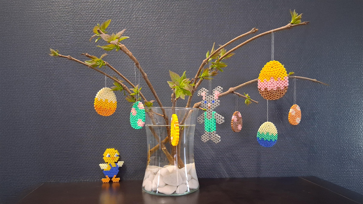 DIY Pâques : créez une déco en perles Hama