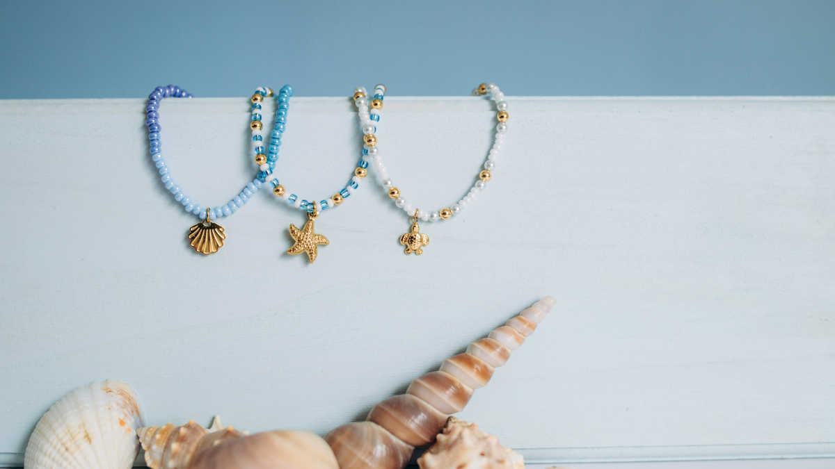 Trio de bracelets marins