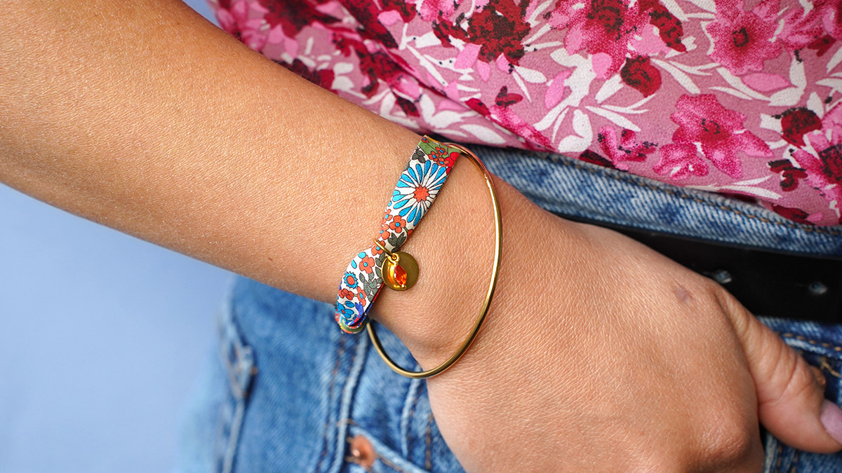 Schéma Bracelet Liberty sans fermoir avec noeuds coulants