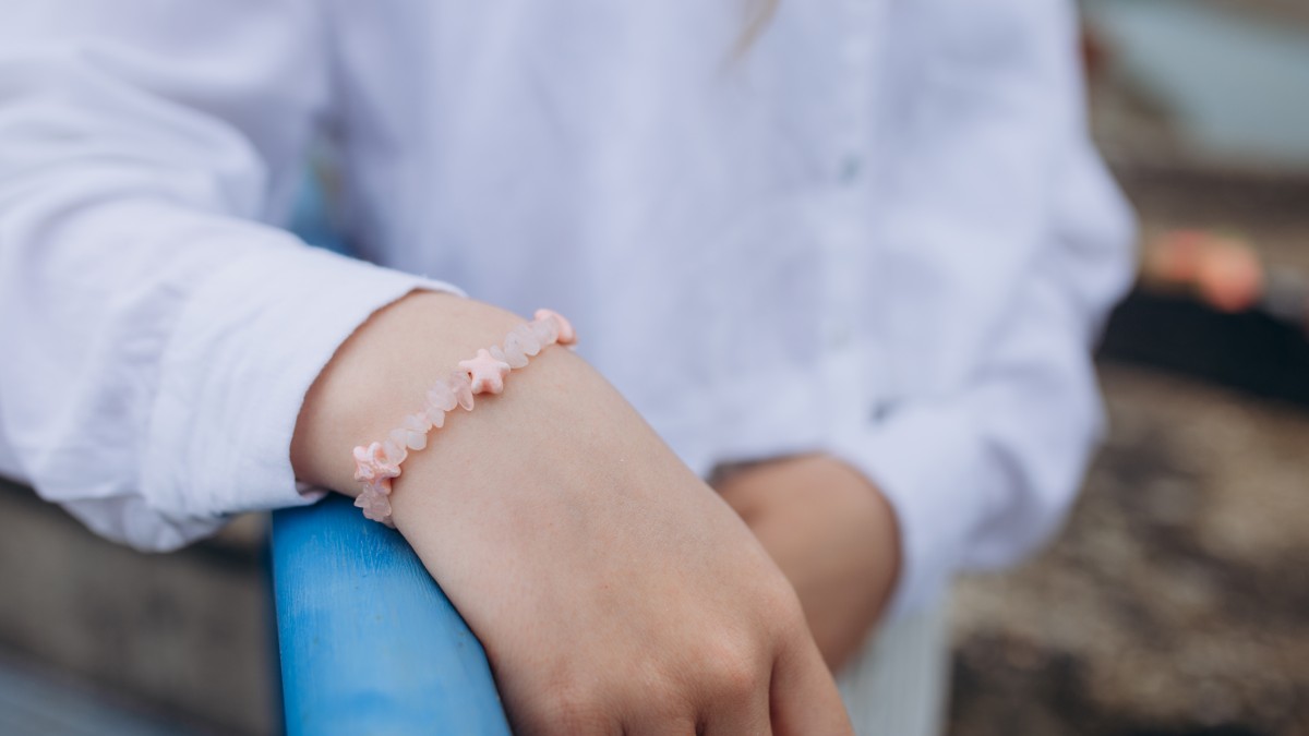 Parure Collier & Bague Plaqué Argent Avec Perles De Rocailles Rose Pâle - Neuve Avec étiquettes