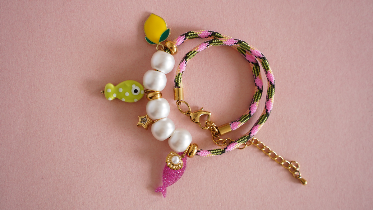 Bracelet cordon paracorde et breloques en acier inoxydable : Etape 6