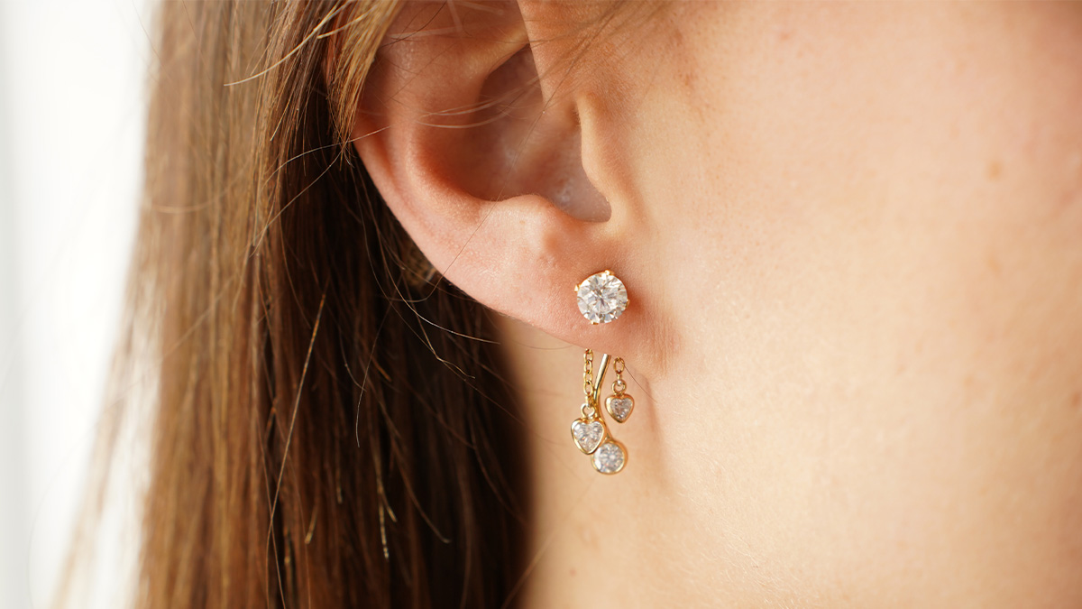 Schéma Boucles d'oreilles pendantes en Gold Filled (or laminé)