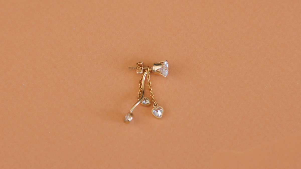 Boucles d'oreilles pendantes en Gold Filled (or laminé) : Etape 3