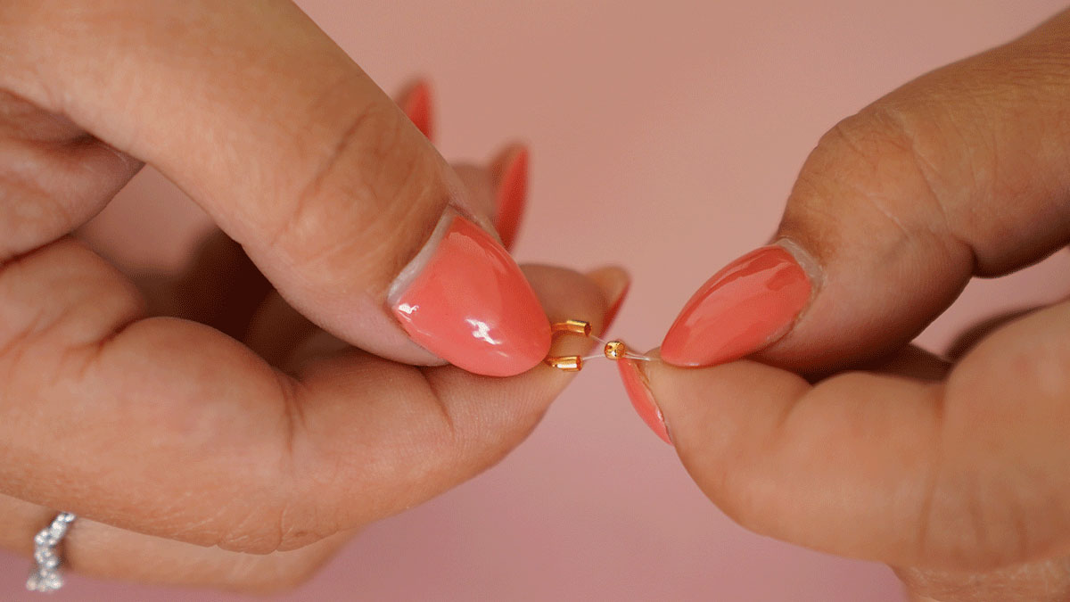 Parure de collier et bracelet rose en perles Miyuki : Etape 1 Parure de collier et bracelet rose en perles Miyuki : Etape 1
