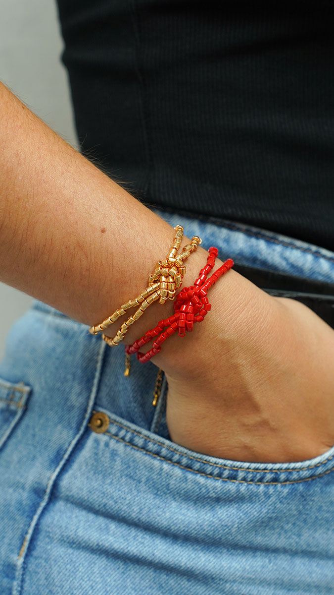 Schéma Bracelet en perle Miyuki Delica à nouer