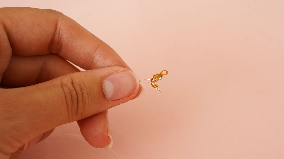 Bracelet en perle Miyuki Delica à nouer : Etape 2