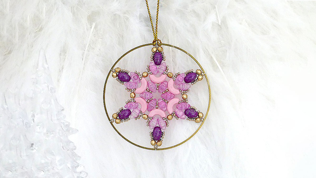 Schéma Flocon de neige en perles par Puca®