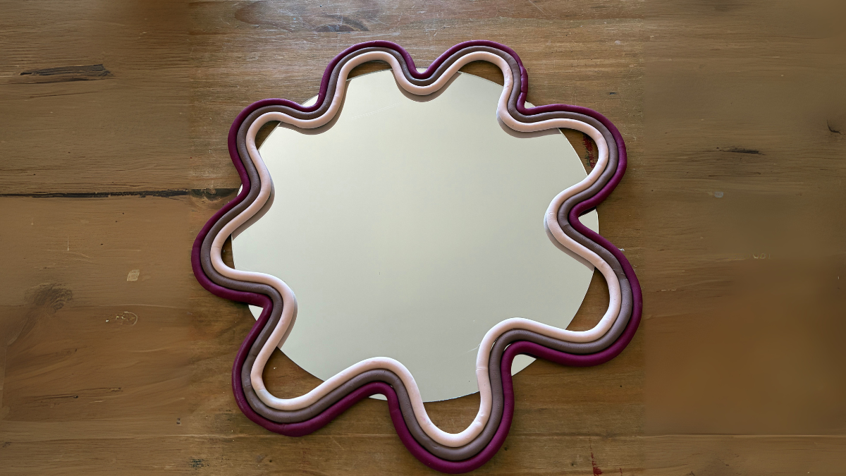 Miroir décoré en pâte polymère Cernit : Etape 4 Miroir décoré en pâte polymère Cernit : Etape 4