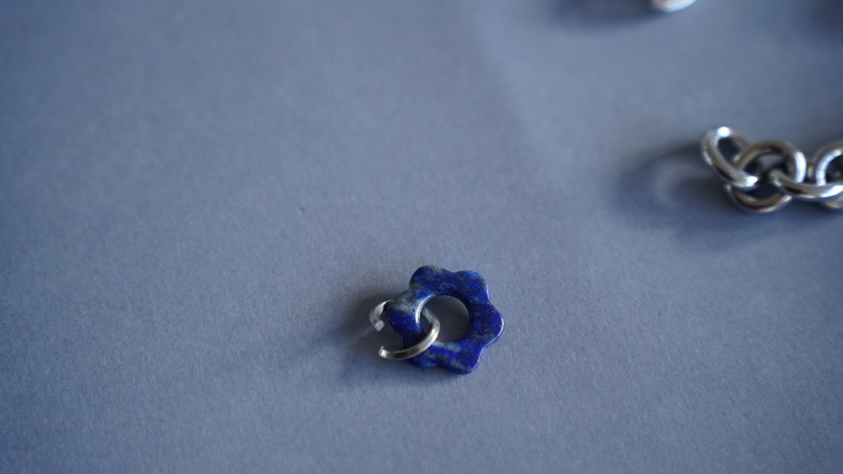 Bracelet et Collier grosse maille avec pierres naturelles : Etape 15