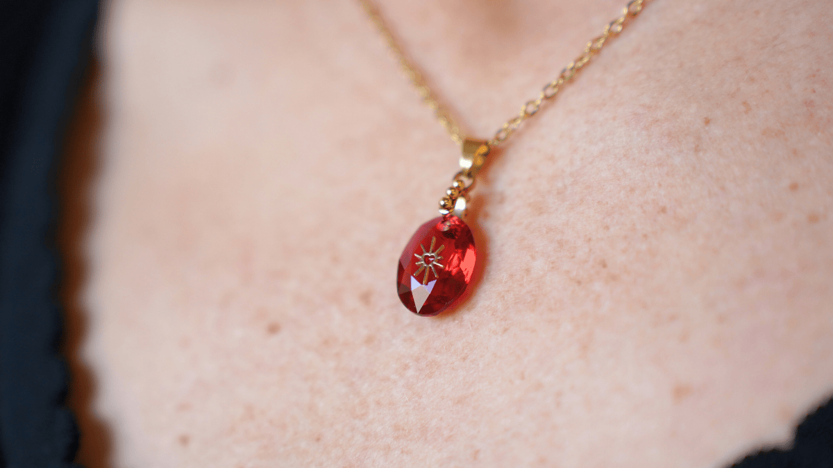 Collier pendentif PureCrystal et chaîne en acier inox : Etape 5 Collier pendentif PureCrystal et chaîne en acier inox : Etape 5