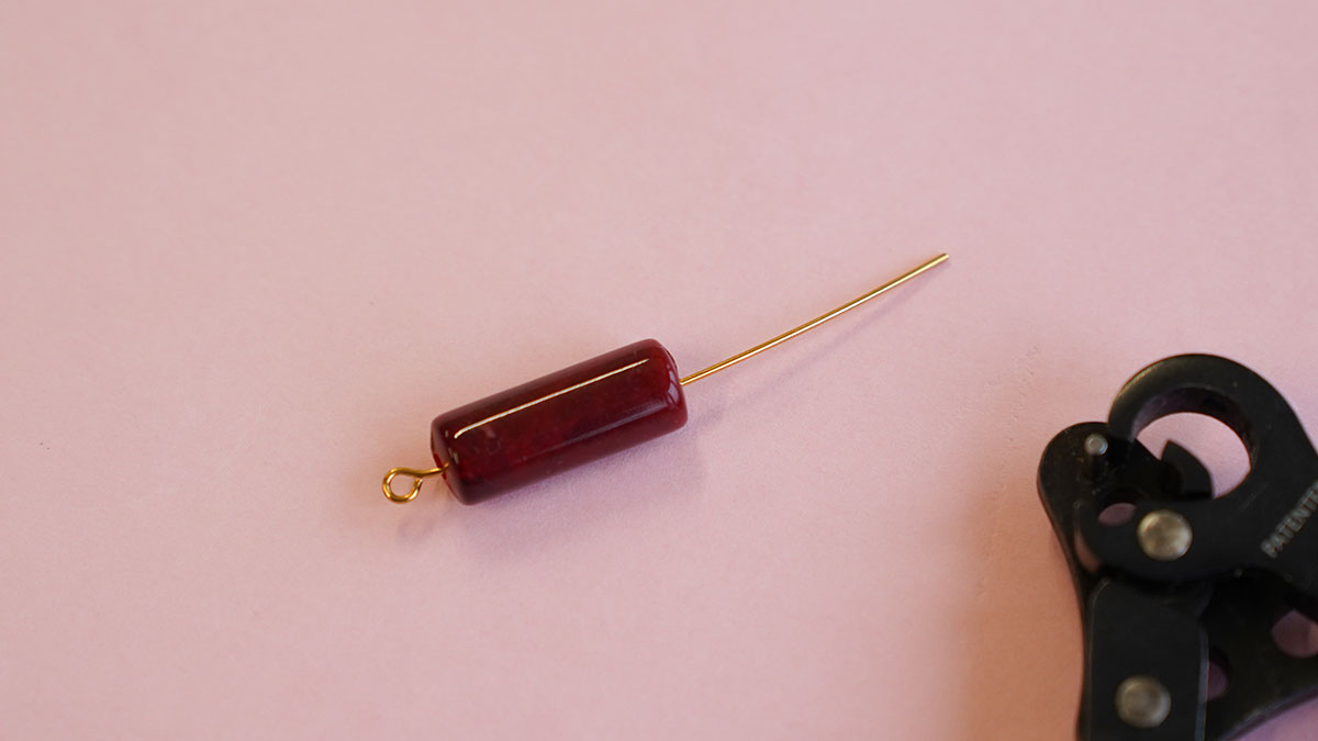 Boucles d'oreilles pendantes coeurs : Etape 1