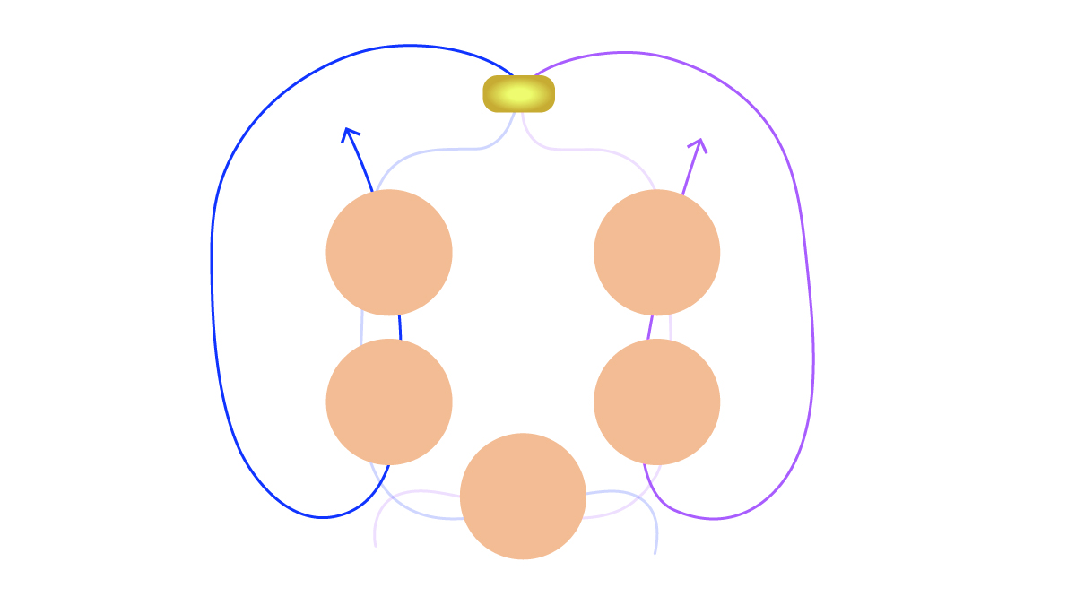 Bracelet fleur en pierre gemme et toupies Preciosa : Etape 4