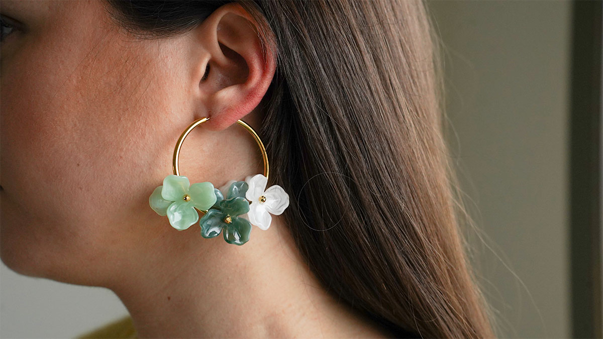 Boucles D'oreilles Vintage Années 1970 - Style Rétro Chic - Occasion En Bon état