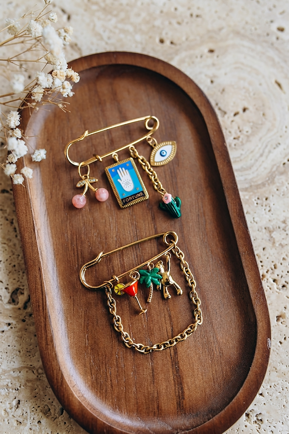 Broche épingle à nourrice charm's