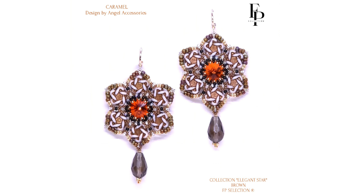 Boucles d'oreilles Caramel par Angel Accessoiries®