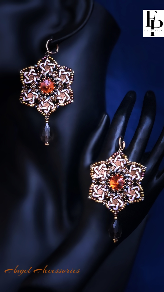 Schéma Boucles d'oreilles Caramel par Angel Accessoiries®