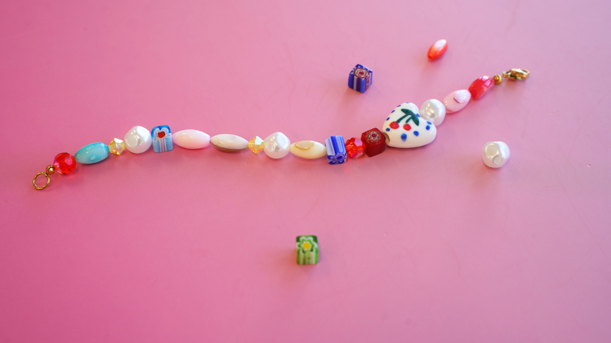 DIY : Trio de bracelets colorés en perles céramiques, Millefiori et Preciosa : Etape 4