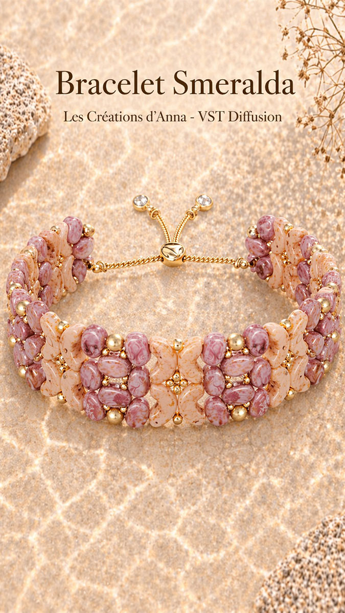 Schéma Bracelet Smeralda par Les créations d'Anna® Schéma Bracelet Smeralda par Les créations d'Anna®