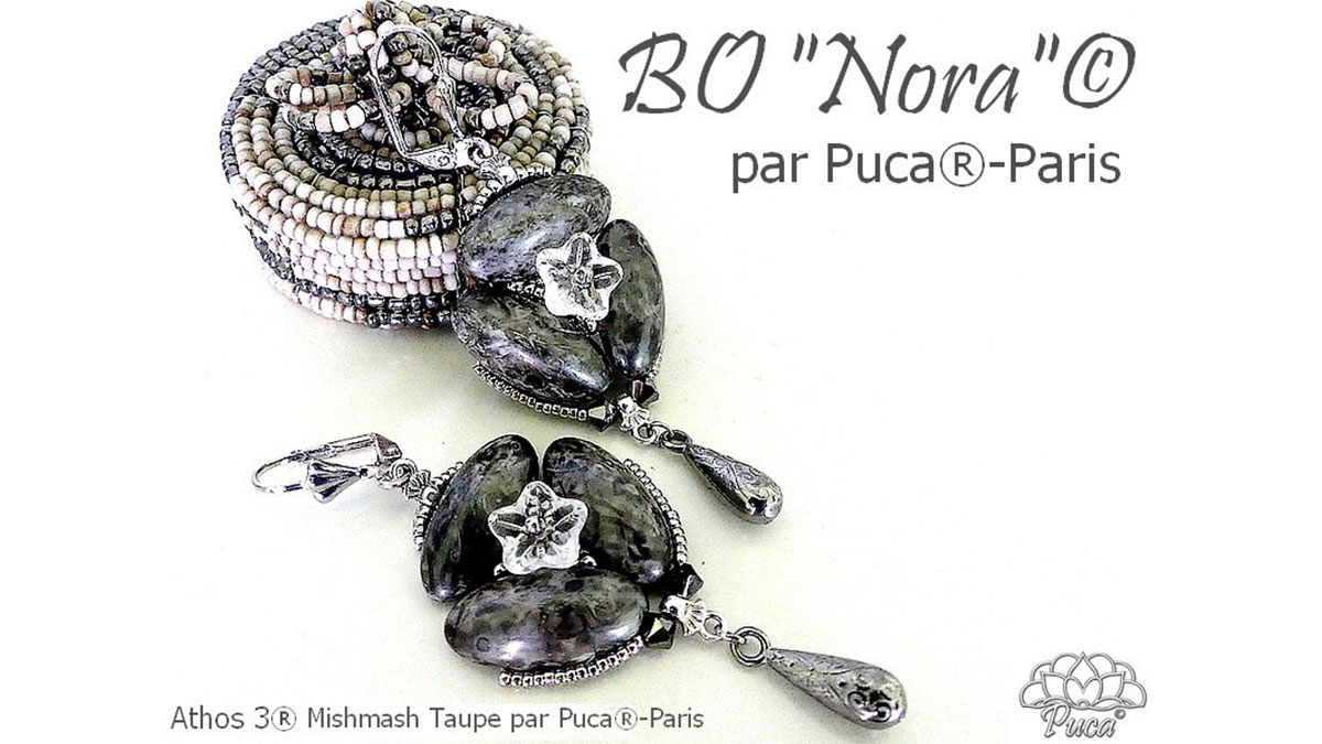 Schéma Boucles d'oreilles Nora par Les perles par Puca®
