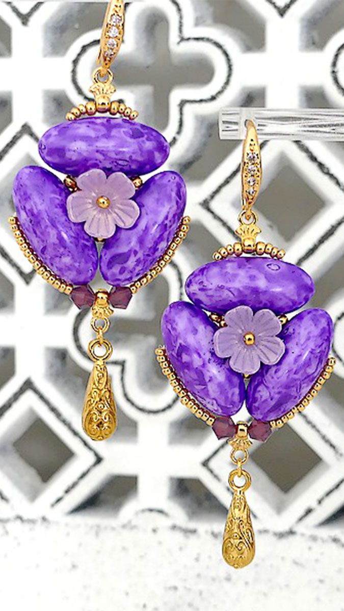 Schéma Boucles d'oreilles Nora par Les perles par Puca®