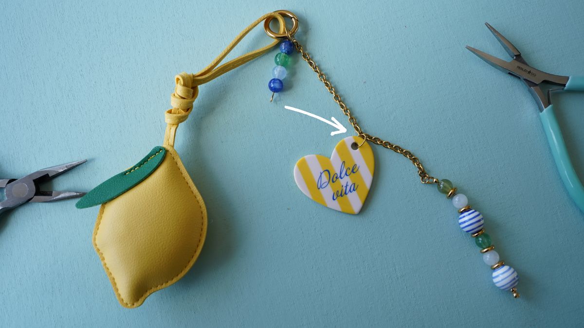 DIY : Bijou de sac citron pour l'été : Etape 7 DIY : Bijou de sac citron pour l'été : Etape 7