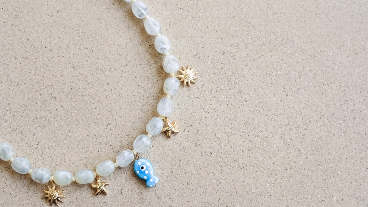 Schéma Collier charm's personnalisable