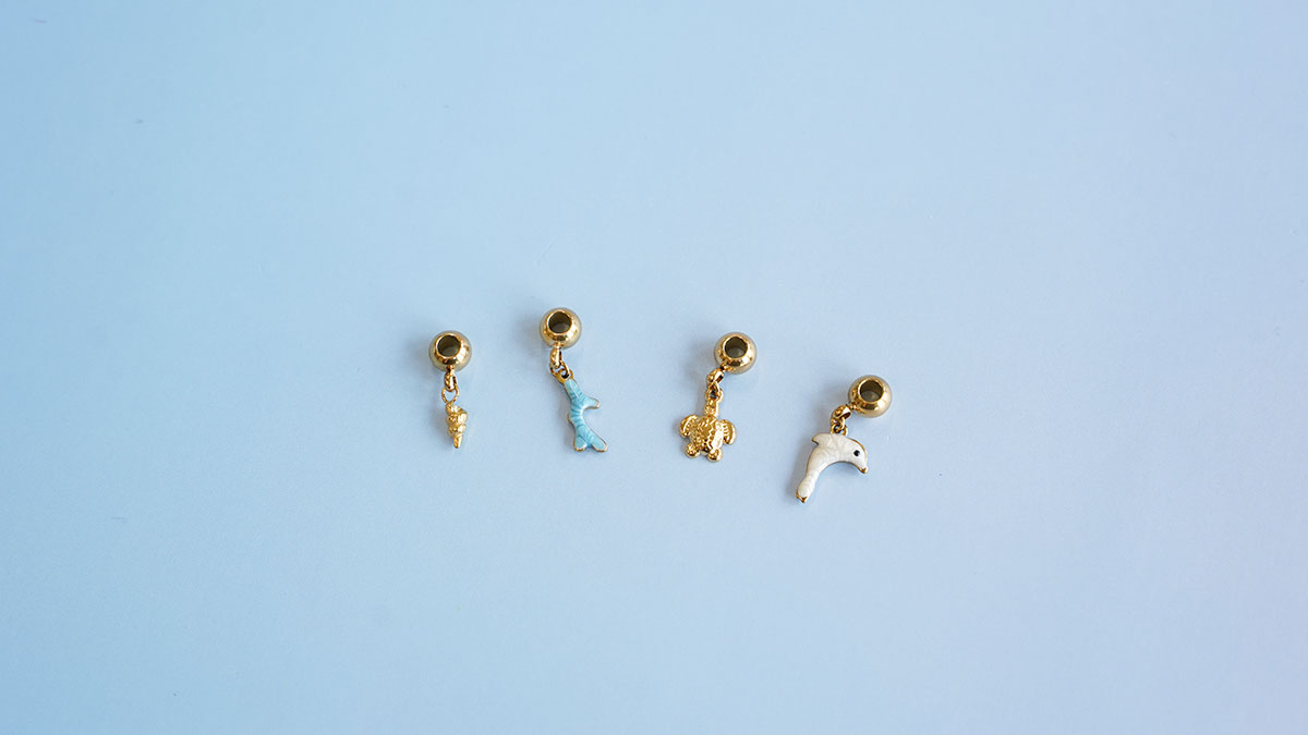 Collier avec perles céramiques et perles d'eau douce : Etape 4
