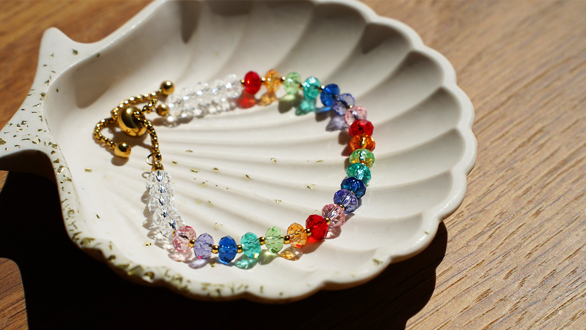 Bracelet en cristaux Swarovski multicolore