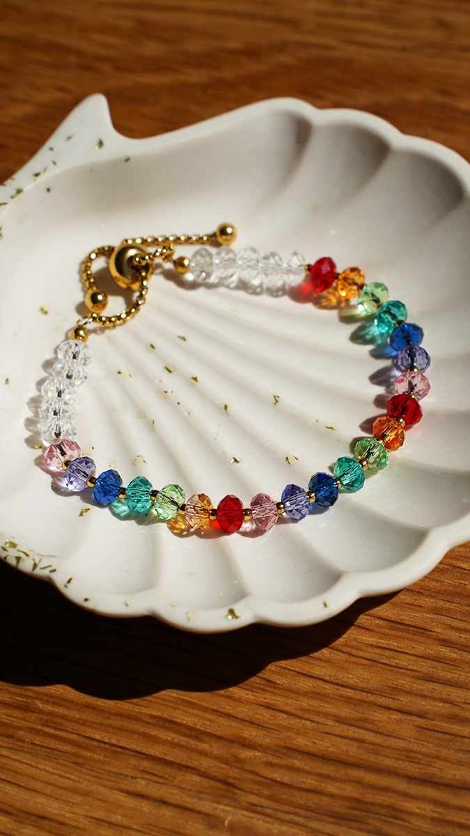 Schéma Bracelet en cristaux Swarovski multicolore