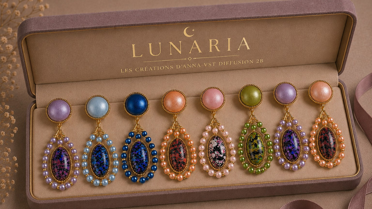 Schéma Boucles d'oreilles Lunaria par Les créations d'Anna® Schéma Boucles d'oreilles Lunaria par Les créations d'Anna®