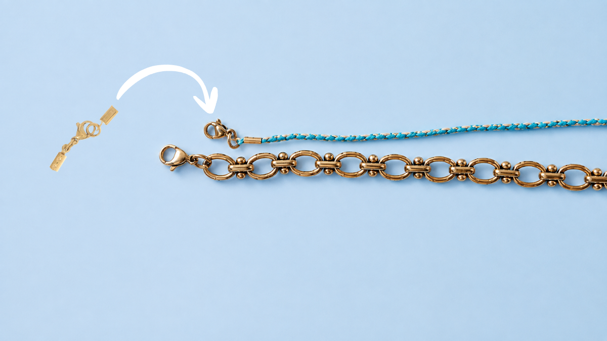 Bracelet cordon charms : Etape 2 Bracelet cordon charms : Etape 2